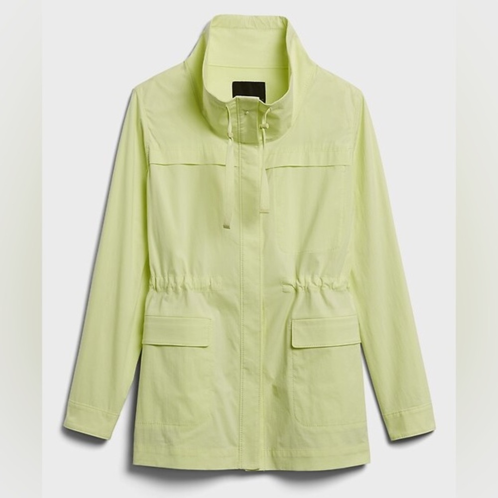 Banana Republic Water Resistant Jacket XS South Beach Yellow